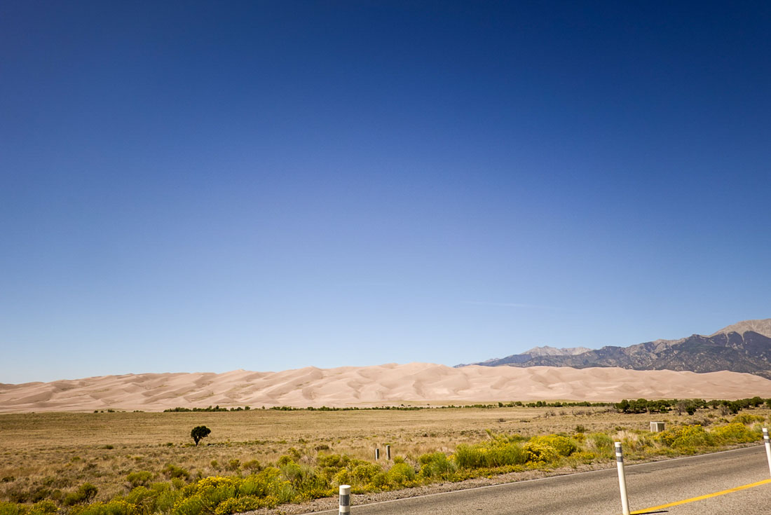 Great Sand Dunes National Park from road