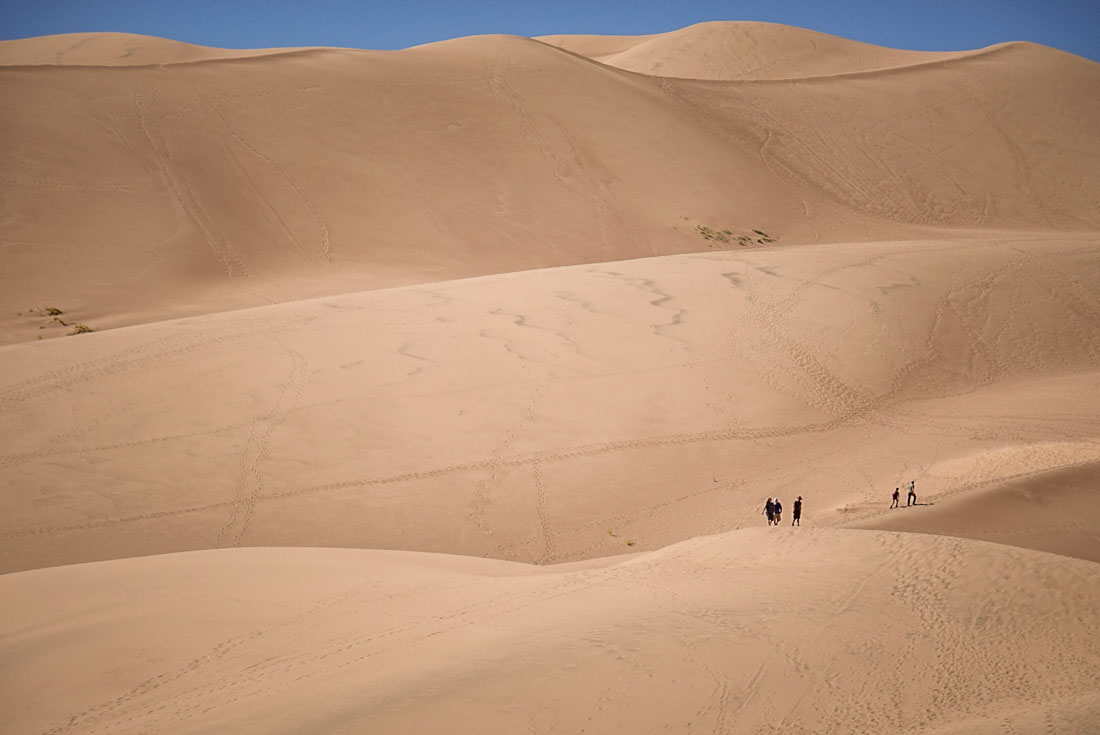 people at Great Sand Dunes National Park