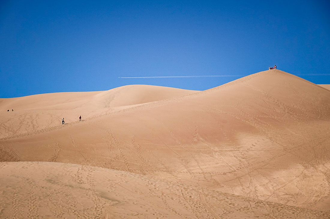 blue sky Great Sand Dunes National Park