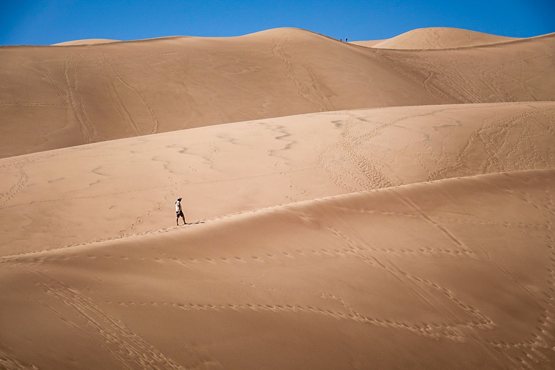 hiker Great Sand Dunes National Park