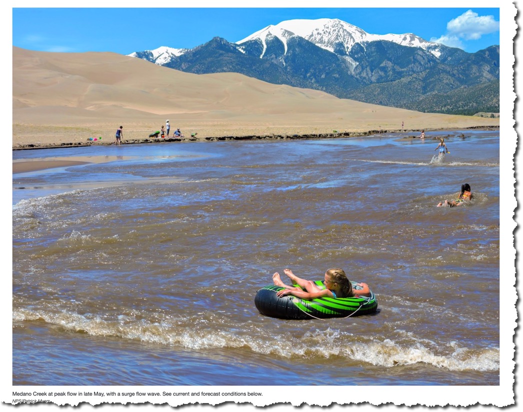 Medano Creek from the NPS website