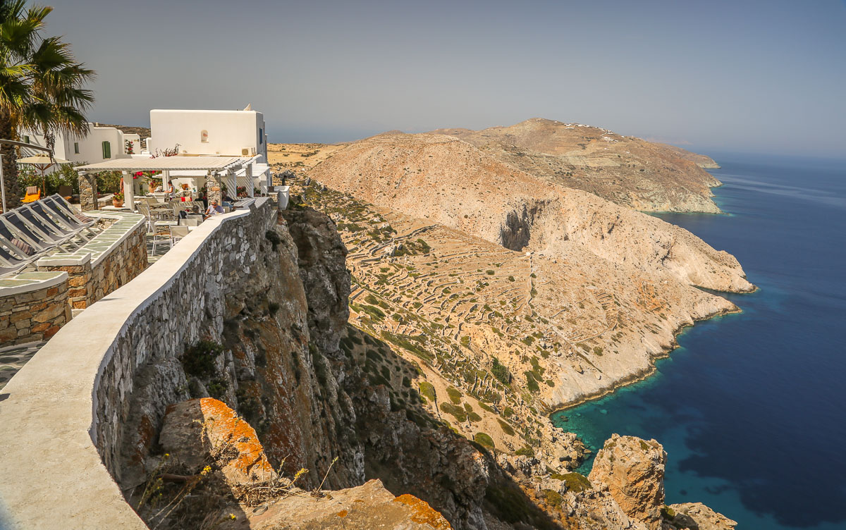 view from Anemomilos Boutique Hotel pool