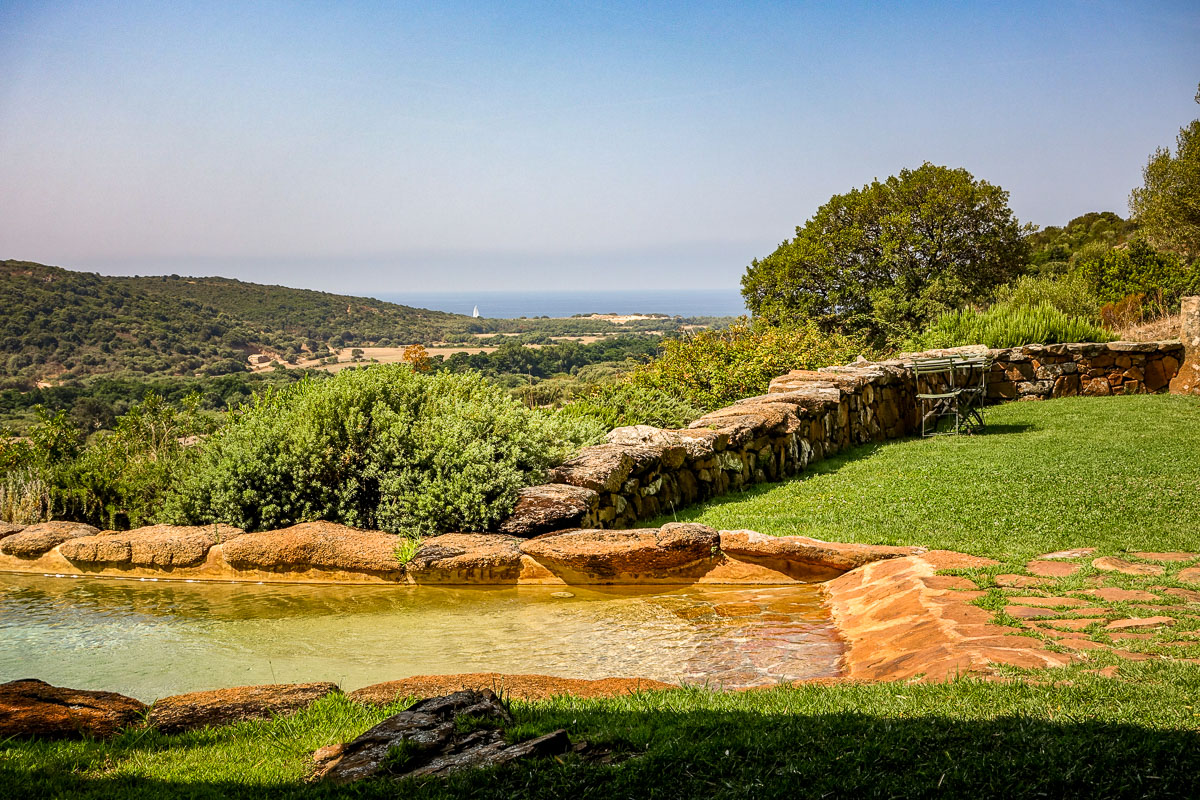 Domaine de Murtoli ocean view from A Tiria