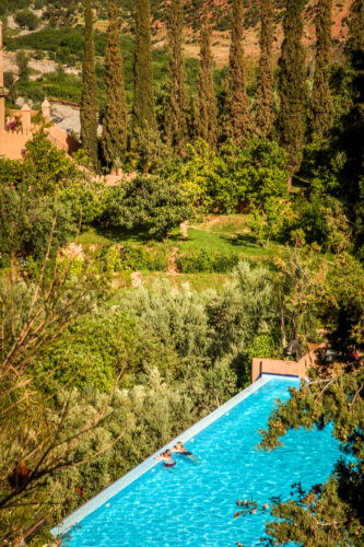 Kasbah Tamadot pool edge