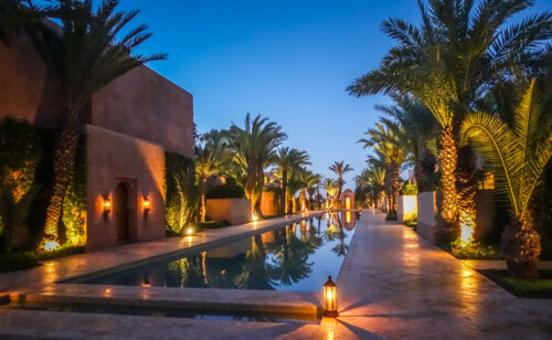 Amanjena reflecting pool
